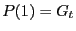 $ P(1) = G_t$