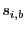 $ s_{i,b}$